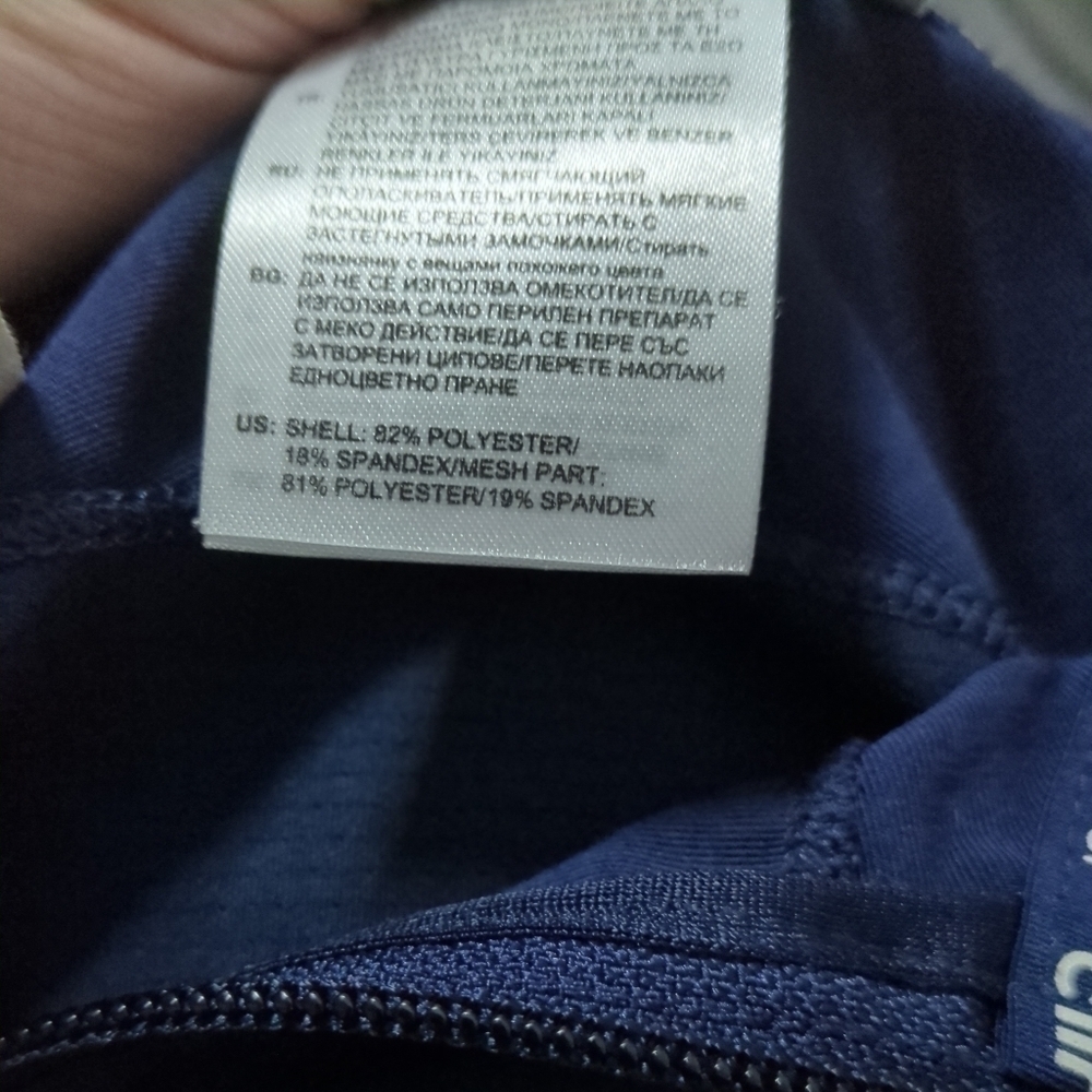 Adidas Navy Full Zip Activewear Jacket Size M - Picture 8 of 8